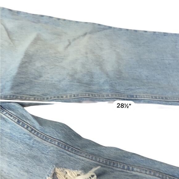 Abercrombie & Fitch Curve Love The 90’s Straight Ultra High Rise Jeans Size 24 - Picture 6 of 7